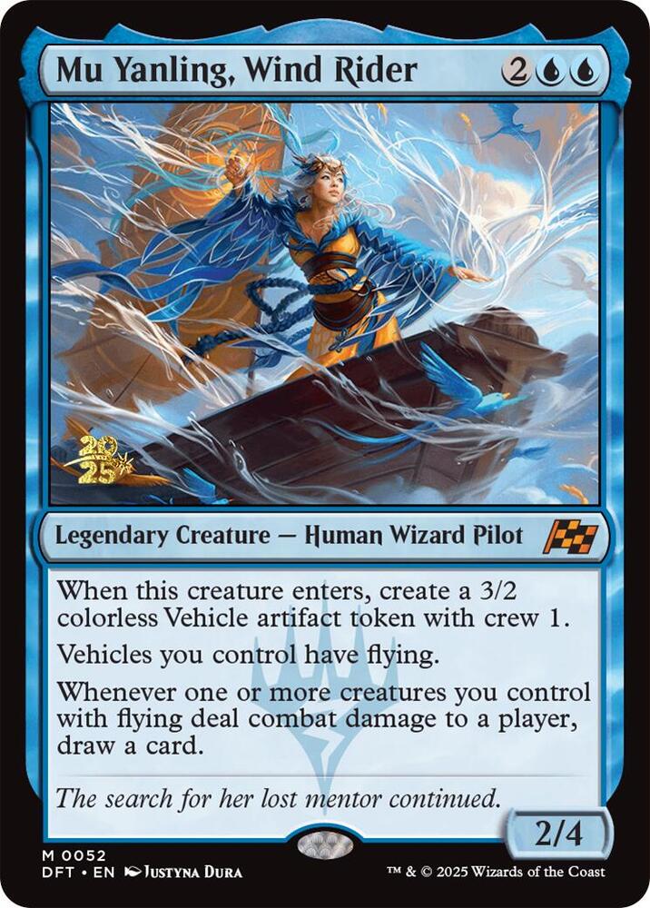 Mu Yanling Wind Rider 52s/160 (Prerelease Cards)  - Foil | Good Games Modbury