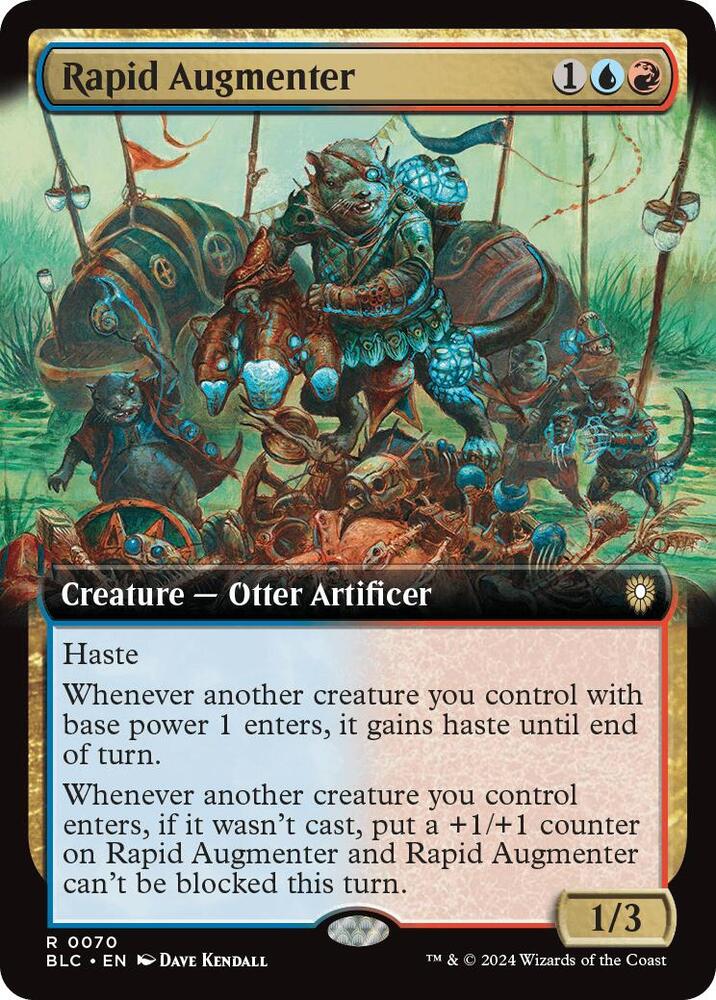 Rapid Augmenter 70/40 (Commander: Bloomburrow)  - Extended Art | Good Games Modbury