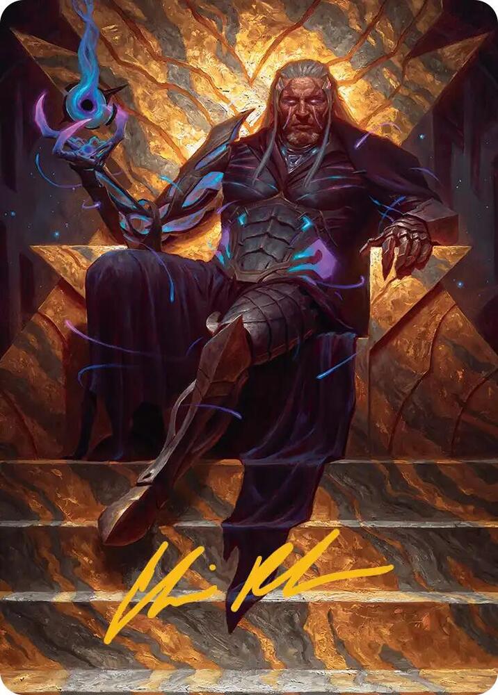Tezzeret Cruel Captain Art Card 1 54 Gold Stamped Signature 1 (Art Series: Edge of Eternities)  | Good Games Modbury