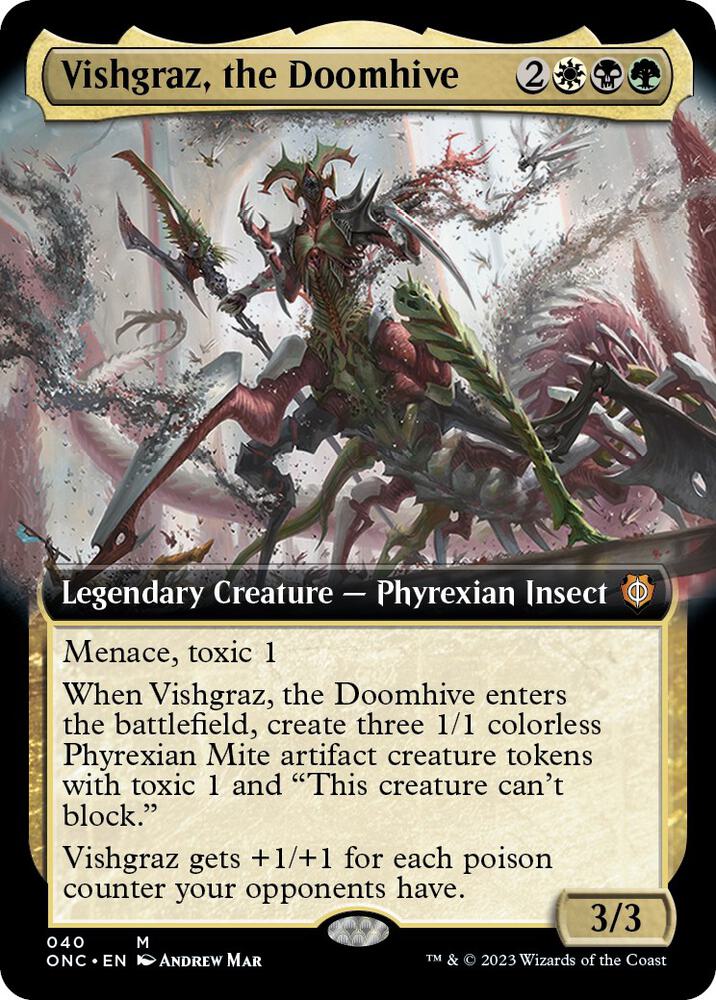 Vishgraz, the Doomhive 40/28 (Commander: Phyrexia: All Will Be One)  - Extended Art | Good Games Modbury