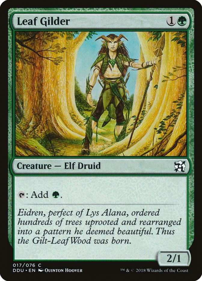 Leaf Gilder 17/76 (Duel Decks: Elves vs. Inventors)  | Good Games Modbury