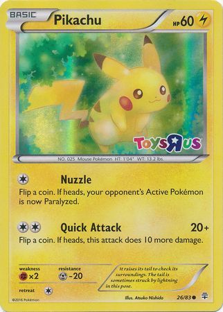 Pikachu (26/83) (Toys R Us Promo) [Miscellaneous Cards & Products] | Good Games Modbury
