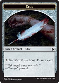 Clue // Construct (021) Double-Sided Token [Commander 2018 Tokens] | Good Games Modbury