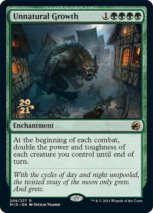 Unnatural Growth 206s/171 (Prerelease Cards)  - Foil | Good Games Modbury