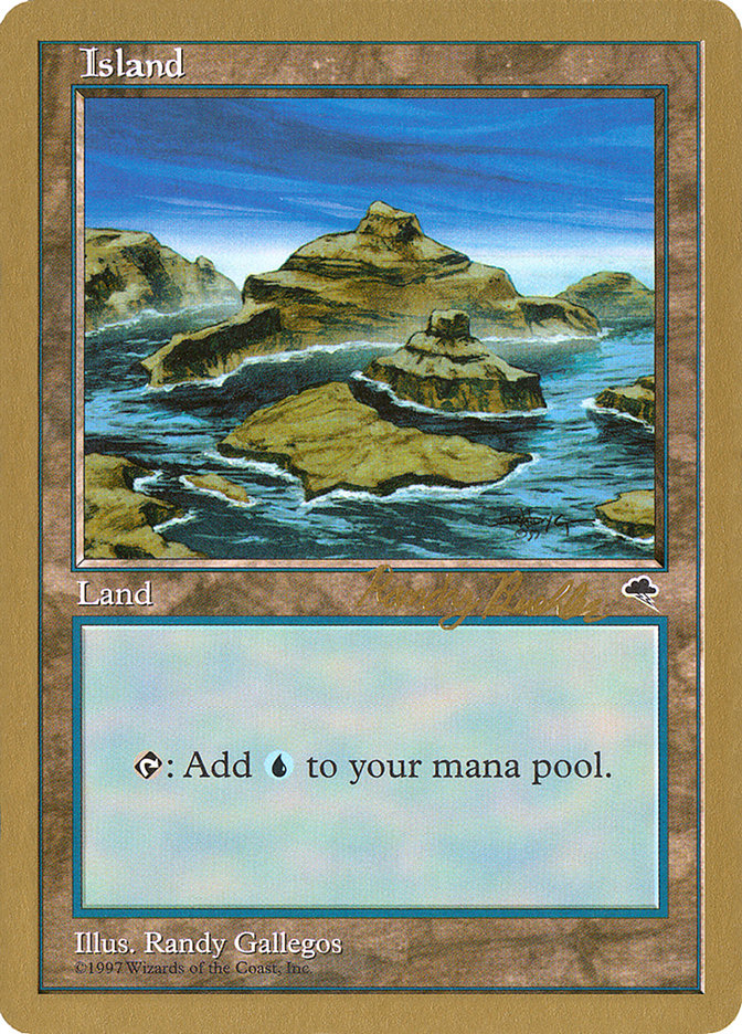 Island (rb338) (Randy Buehler) [World Championship Decks 1998] | Good Games Modbury
