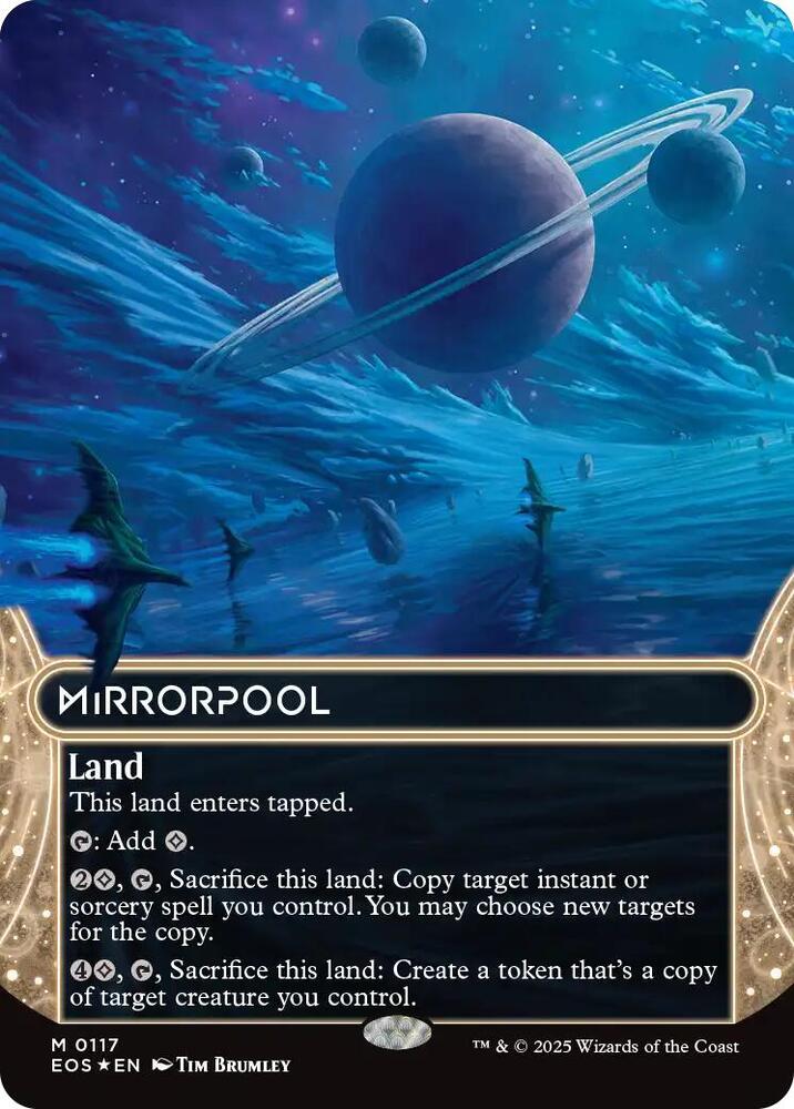 Mirrorpool 117/45 (Edge of Eternities: Stellar Sights)  - Borderless Galaxy Foil | Good Games Modbury