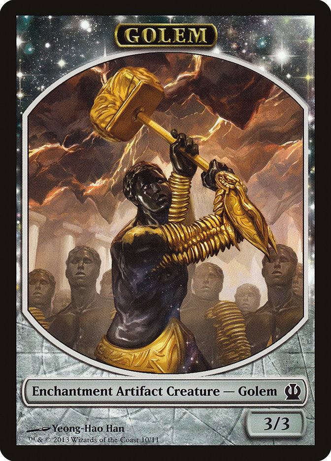 Golem Token [Theros Tokens] | Good Games Modbury