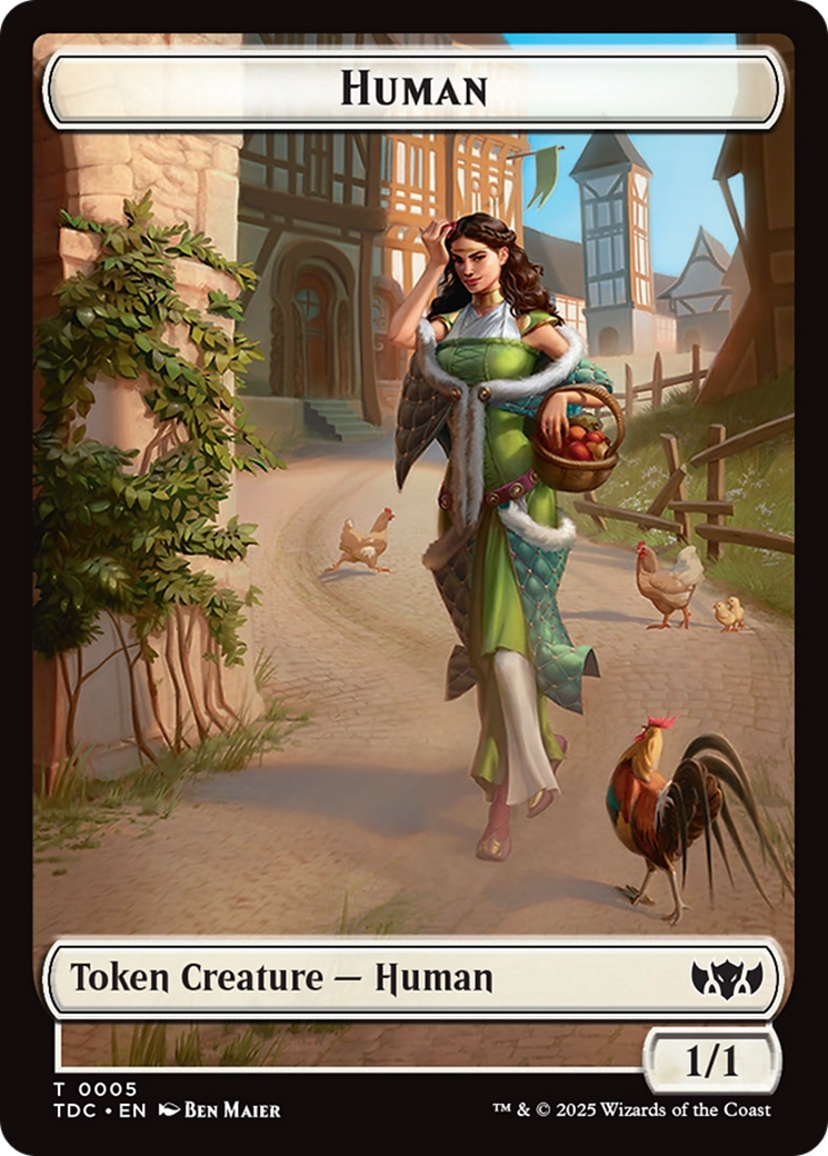 Human // Rat Double-Sided Token [Tarkir: Dragonstorm Commander Tokens] | Good Games Modbury