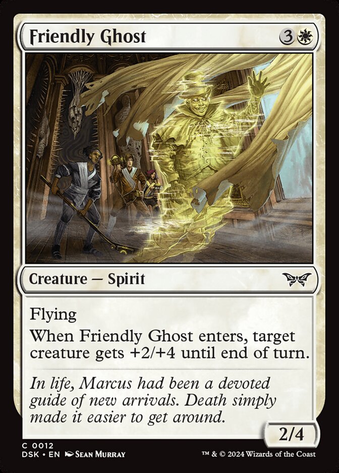 Friendly Ghost 12 (Duskmourn: House of Horror)  - Foil | Good Games Modbury