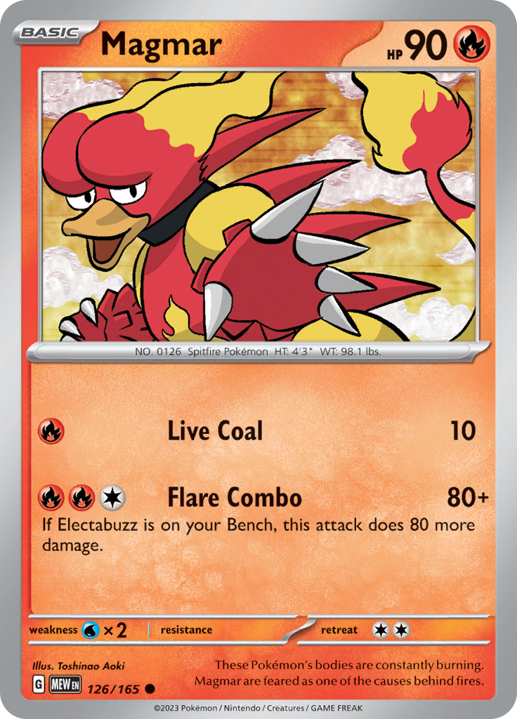 Magmar (126/165) [Scarlet & Violet: 151] | Good Games Modbury