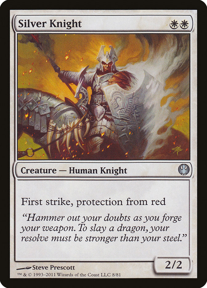 Silver Knight 8/81 (Duel Decks: Knights vs. Dragons)  | Good Games Modbury