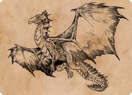 Ancient Bronze Dragon Art Card 58 81 58 (Art Series: Commander Legends: Battle for Baldur's Gate)  | Good Games Modbury