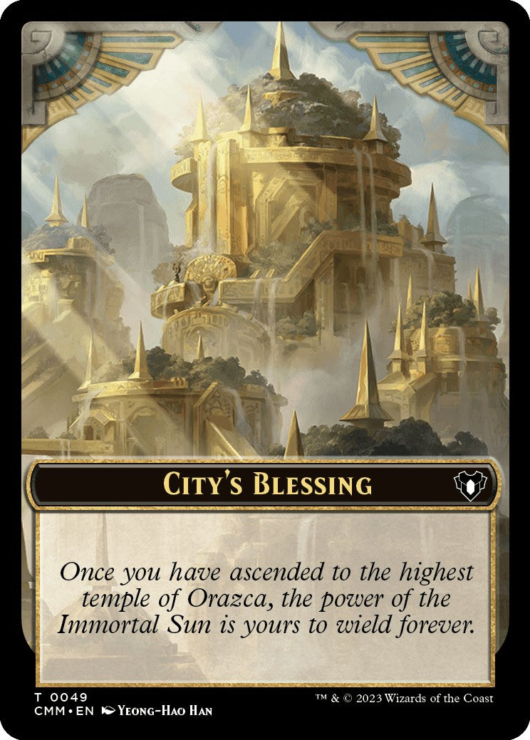 City's Blessing // Dragon Egg Double-Sided Token [Commander Masters Tokens] | Good Games Modbury