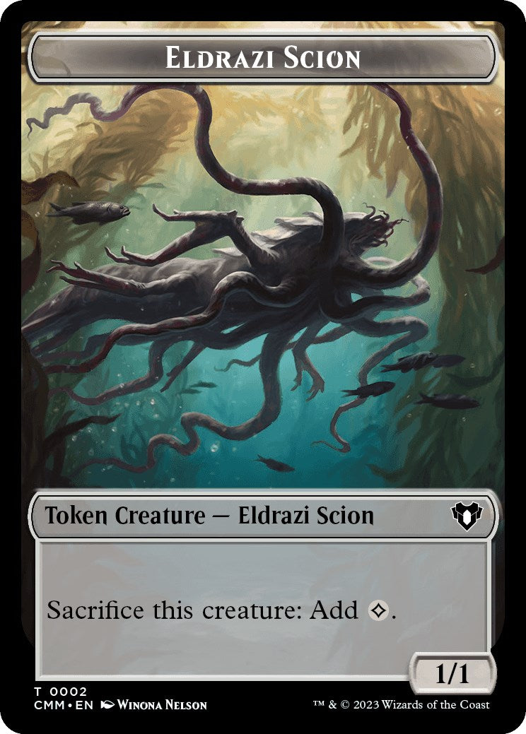 Eldrazi Scion // Satyr Double-Sided Token [Commander Masters Tokens] | Good Games Modbury