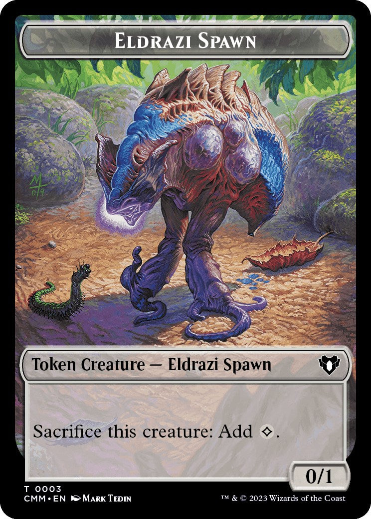 Eldrazi Spawn // Phyrexian Germ Double-Sided Token [Commander Masters Tokens] | Good Games Modbury