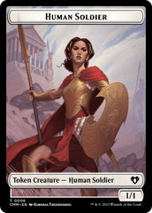 Human Soldier // Dwarf Berserker Double-Sided Token [Commander Masters Tokens] | Good Games Modbury