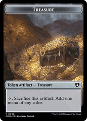Treasure // Stoneforged Blade Double-Sided Token [Commander Masters Tokens] | Good Games Modbury