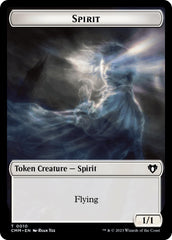 Spirit (0010) // Drake Double-Sided Token [Commander Masters Tokens] | Good Games Modbury