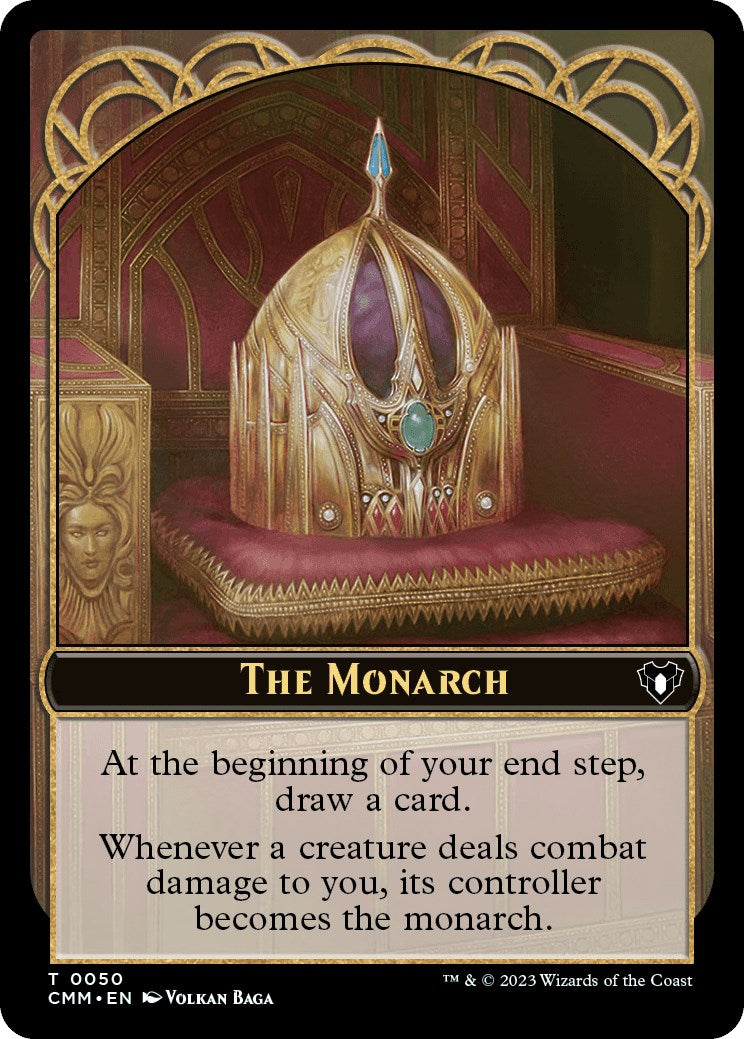 The Monarch // Elf Druid Double-Sided Token [Commander Masters Tokens] | Good Games Modbury