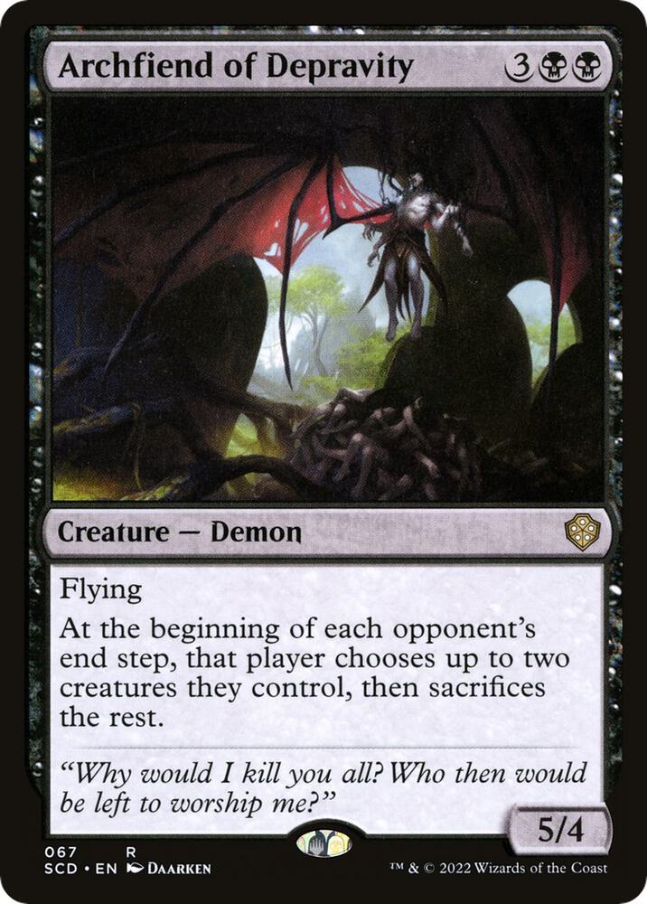 Archfiend of Depravity 67/352 (Starter Commander Decks)  | Good Games Modbury