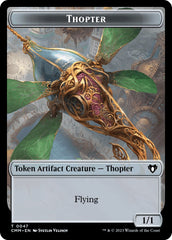 Thopter // Emblem - Daretti, Scrap Savant Double-Sided Token [Commander Masters Tokens] | Good Games Modbury