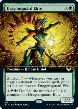 Dragonsguard Elite Extended Art 316/275 (Strixhaven: School of Mages)  - Foil | Good Games Modbury