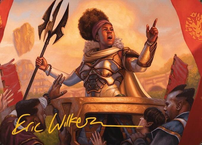Recruiter of the Guard Art Card Gold Stamped Signature 21 (Art Series: Modern Horizons 3)  | Good Games Modbury