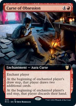 Curse of Obsession Extended Art 73/38 (Commander: Innistrad: Midnight Hunt)  | Good Games Modbury