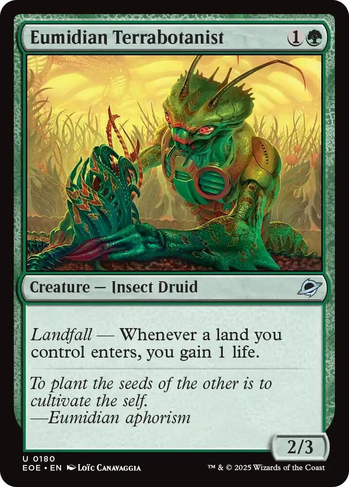 Eumidian Terrabotanist 180 (Edge of Eternities)  - Foil | Good Games Modbury