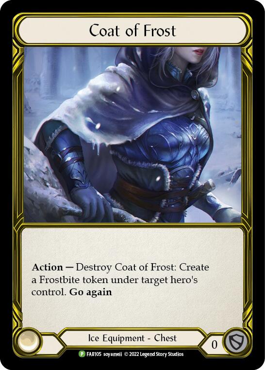 Coat of Frost (Golden) [FAB105] (Promo)  Cold Foil | Good Games Modbury