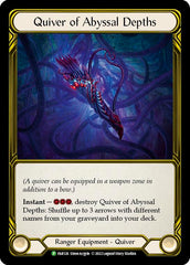 Quiver of Abyssal Depths (Golden) [FAB126] (Promo)  Cold Foil | Good Games Modbury