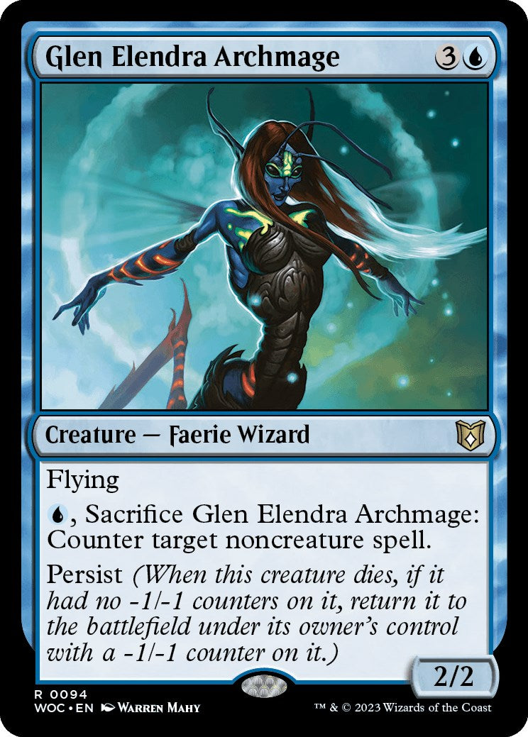 Glen Elendra Archmage [Wilds of Eldraine Commander] | Good Games Modbury