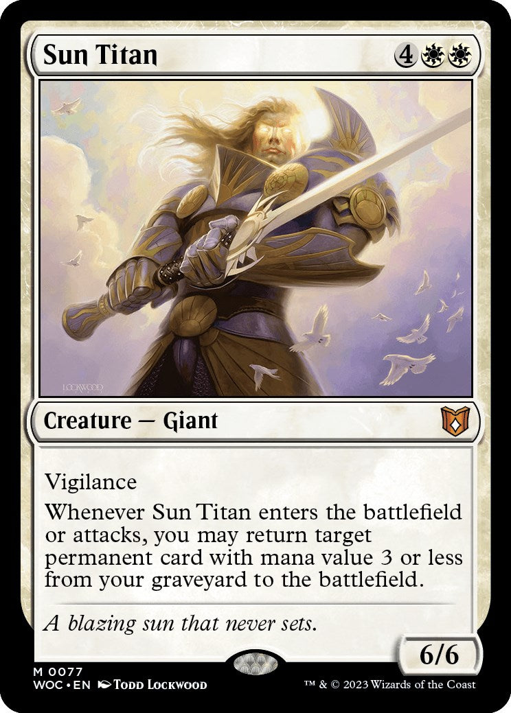 Sun Titan [Wilds of Eldraine Commander] | Good Games Modbury