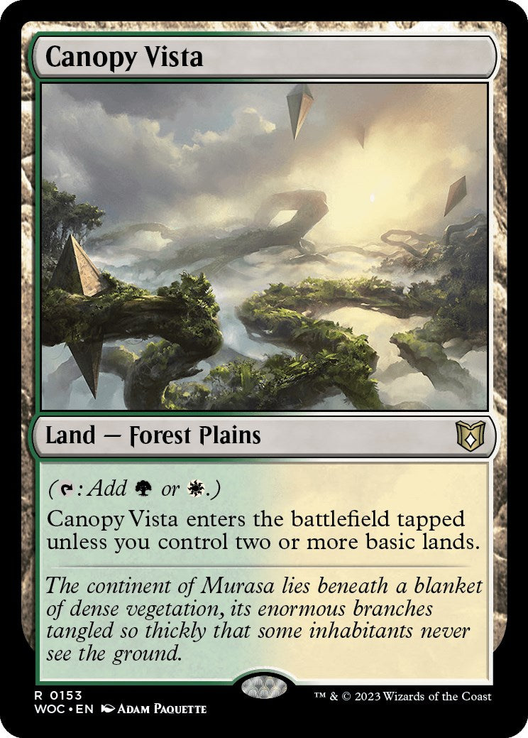 Canopy Vista [Wilds of Eldraine Commander] | Good Games Modbury