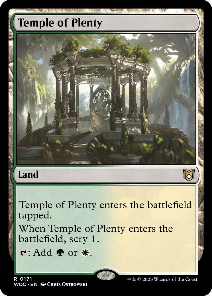 Temple of Plenty [Wilds of Eldraine Commander] | Good Games Modbury