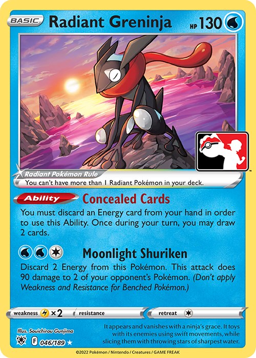 Radiant Greninja (046/189) [Prize Pack Series Three] | Good Games Modbury