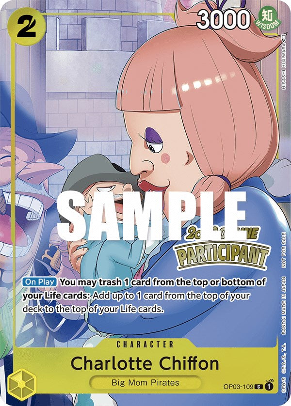 Charlotte Chiffon (Online Regional 2023) [Participant] [One Piece Promotion Cards] | Good Games Modbury