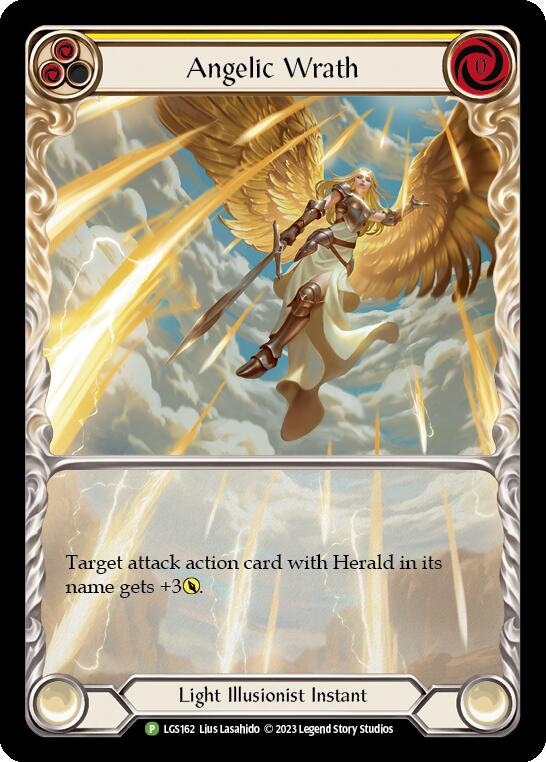 Angelic Wrath (Yellow) [LGS162] (Promo)  Rainbow Foil | Good Games Modbury