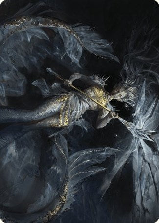 Sharae of Numbing Depths Art Card [Wilds of Eldraine Art Series] | Good Games Modbury