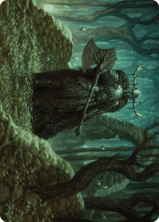 Mosswood Dreadknight Art Card [Wilds of Eldraine Art Series] | Good Games Modbury