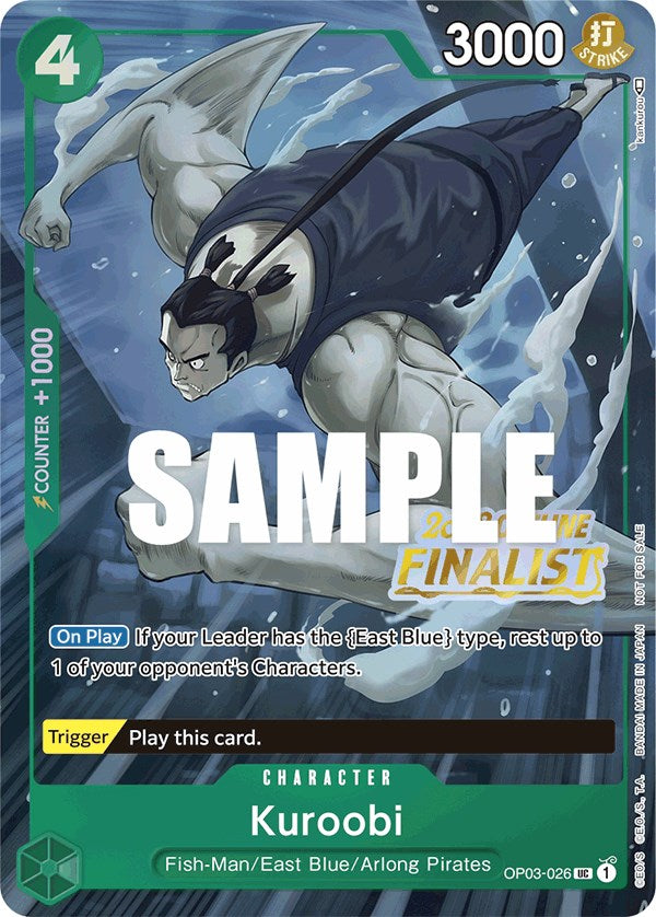 Kuroobi (Offline Regional 2023) [Finalist] [One Piece Promotion Cards] | Good Games Modbury