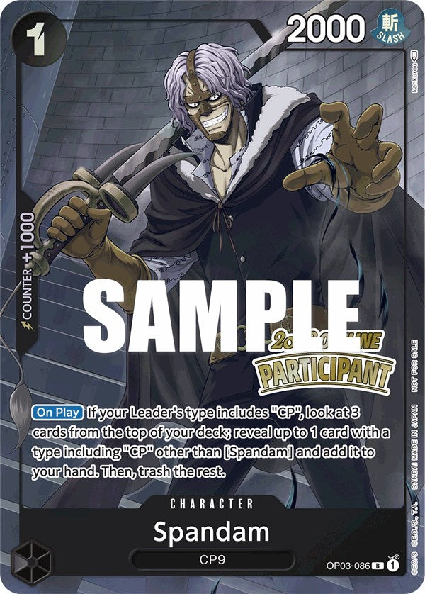 Spandam (Offline Regional 2023) [Participant] [One Piece Promotion Cards] | Good Games Modbury