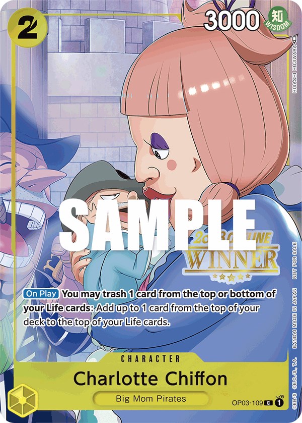 Charlotte Chiffon (Offline Regional 2023) [Winner] [One Piece Promotion Cards] | Good Games Modbury