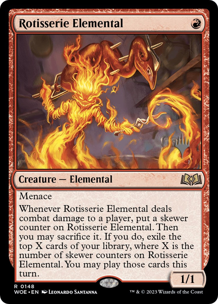 Rotisserie Elemental (Promo Pack) [Wilds of Eldraine Promos] | Good Games Modbury