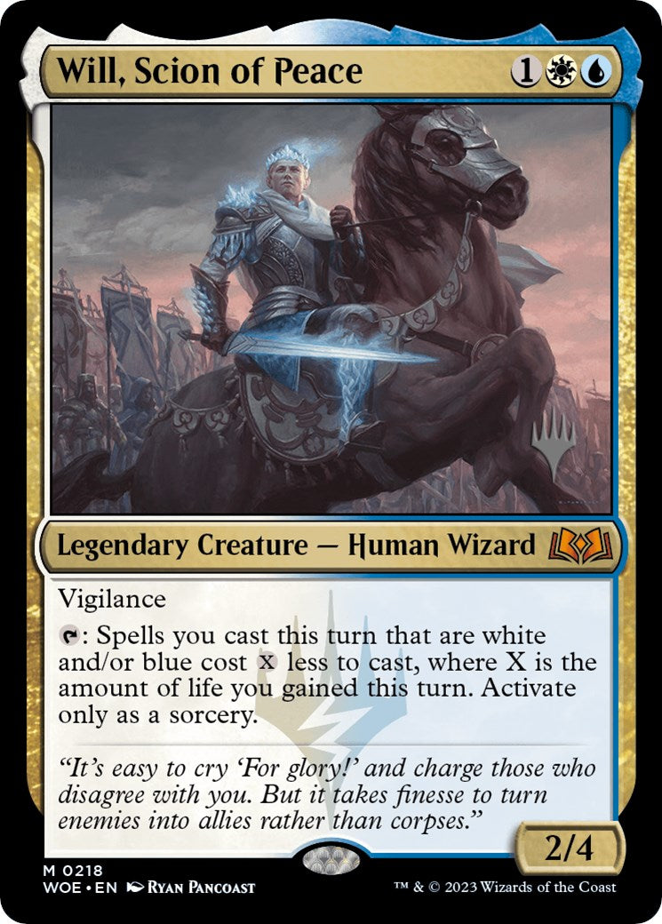 Will, Scion of Peace (Promo Pack) [Wilds of Eldraine Promos] | Good Games Modbury