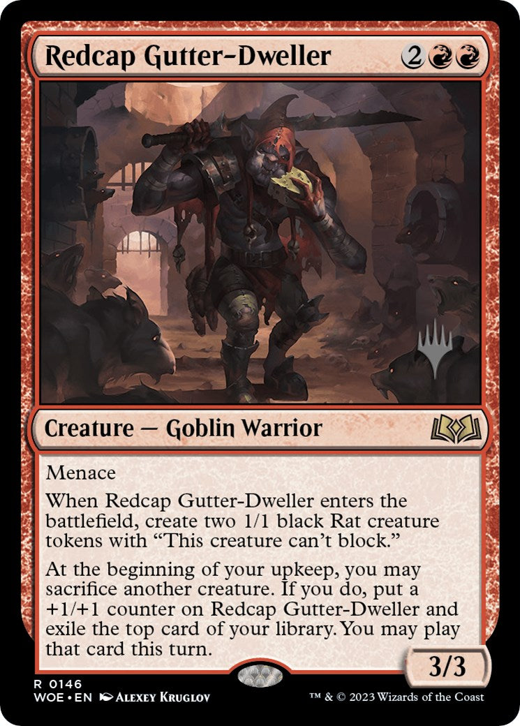 Redcap Gutter-Dweller (Promo Pack) [Wilds of Eldraine Promos] | Good Games Modbury