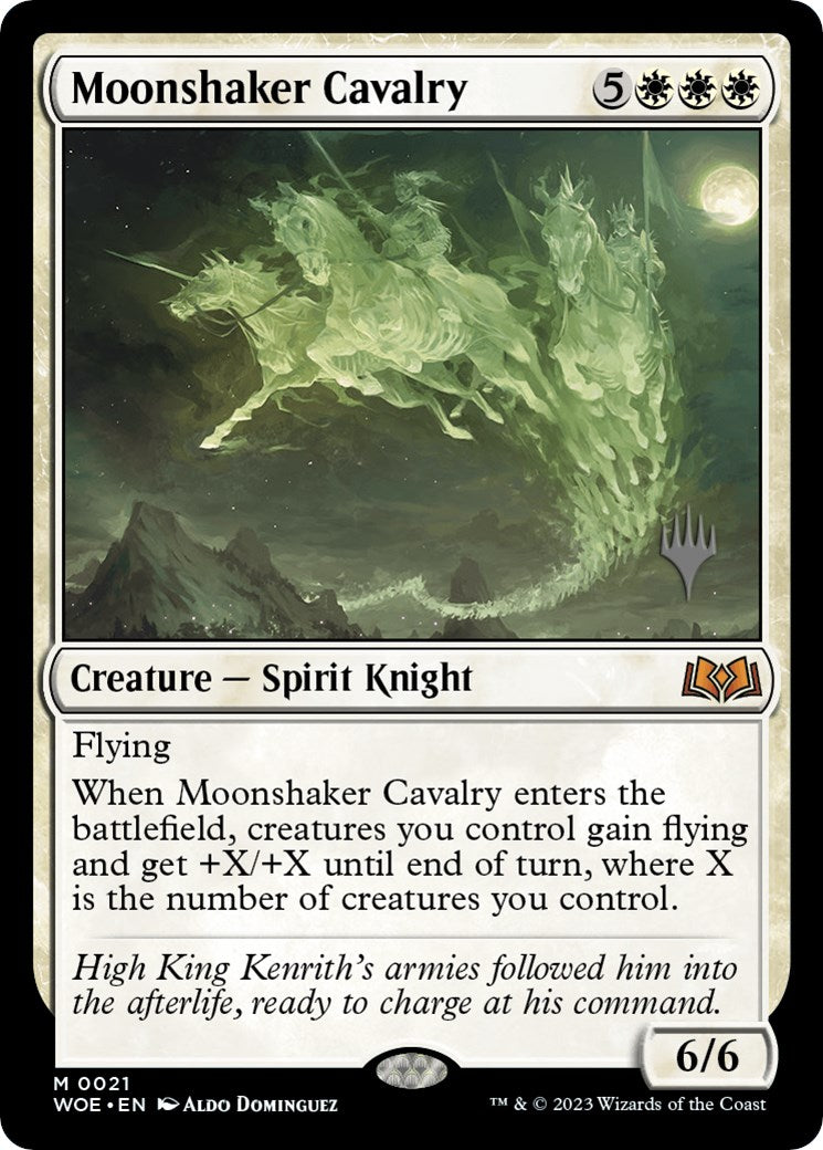 Moonshaker Cavalry (Promo Pack) [Wilds of Eldraine Promos] | Good Games Modbury