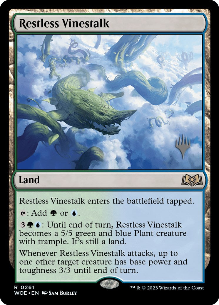 Restless Vinestalk (Promo Pack) [Wilds of Eldraine Promos] | Good Games Modbury