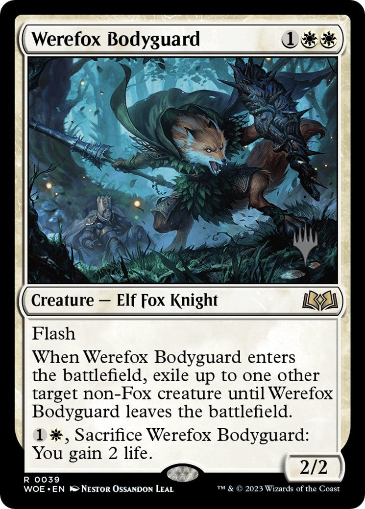 Werefox Bodyguard (Promo Pack) [Wilds of Eldraine Promos] | Good Games Modbury
