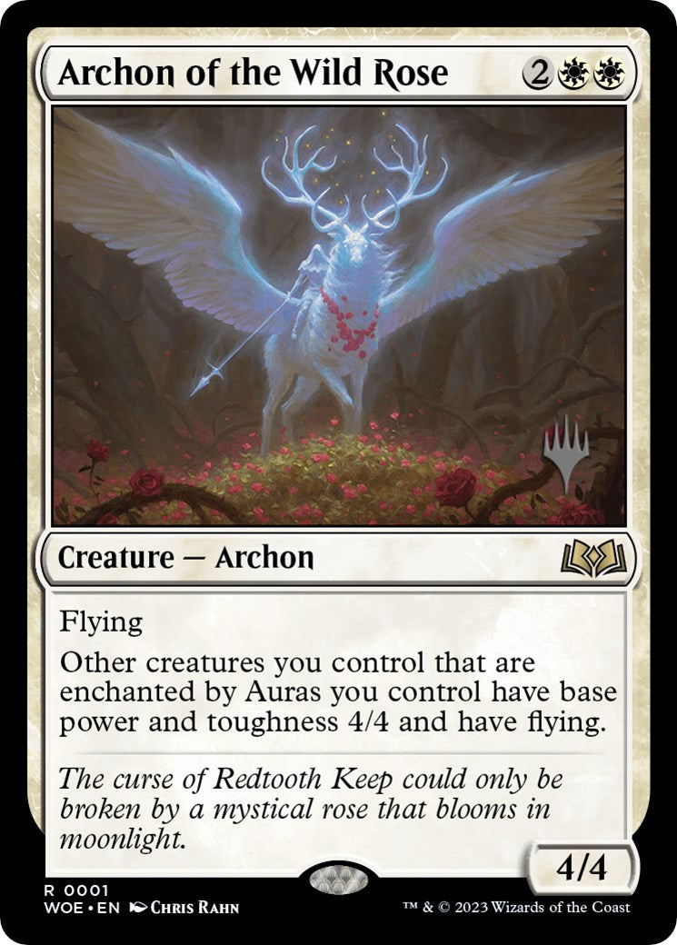 Archon of the Wild Rose (Promo Pack) [Wilds of Eldraine Promos] | Good Games Modbury